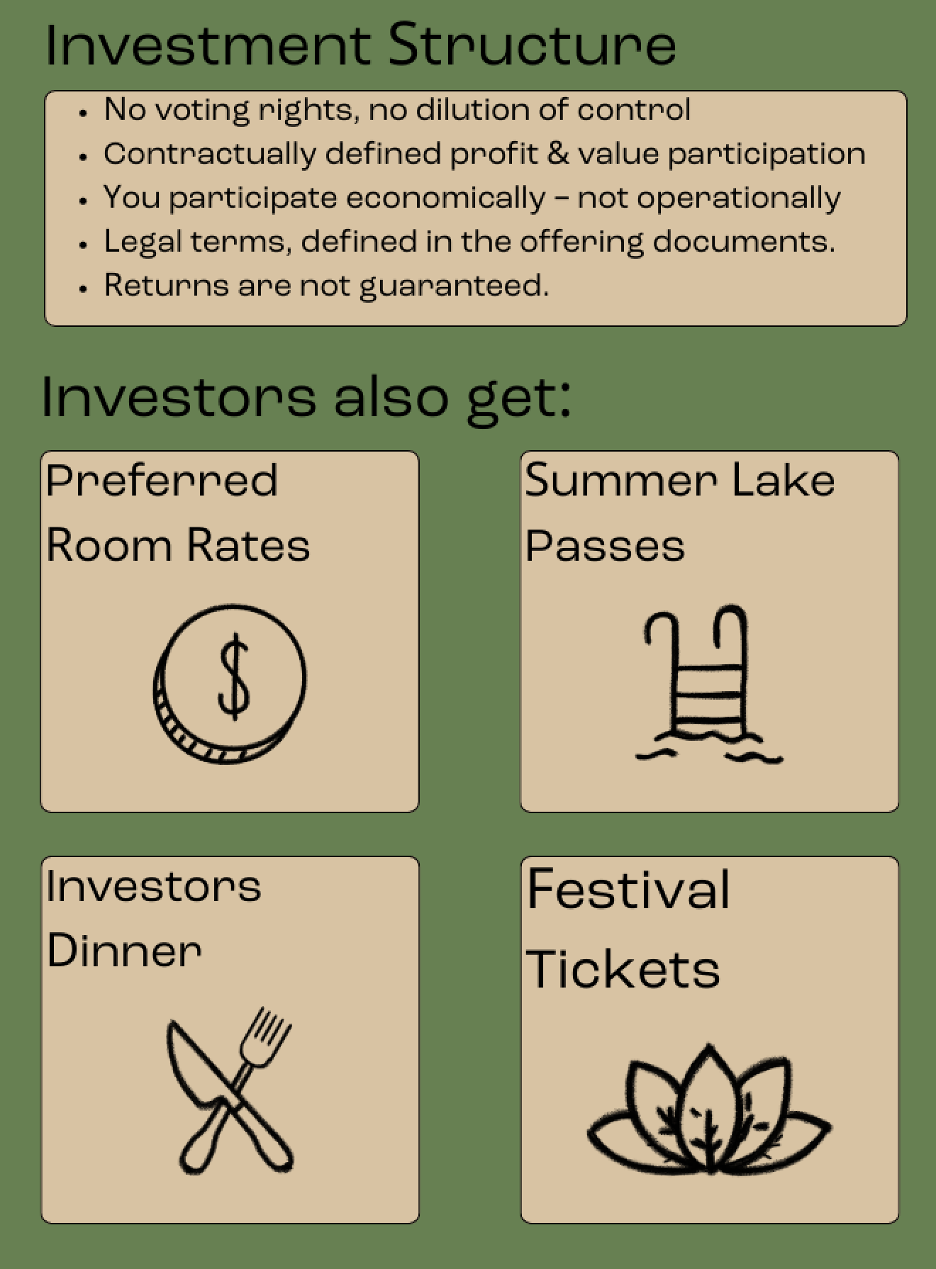 Nook investor society investment structure